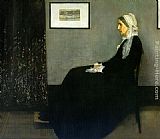 James Abbott Mcneill Whistler Famous Paintings - Arrangement in Grey and Black Portrait of the Painter's Mother